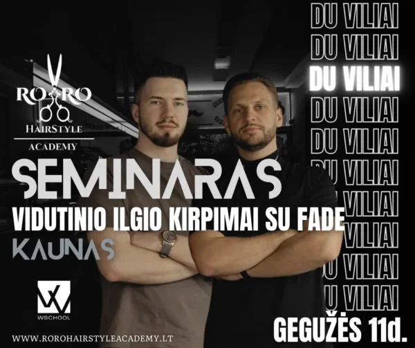Vidutinio ilgio kirpimai su FADE - GEGUŽĖ