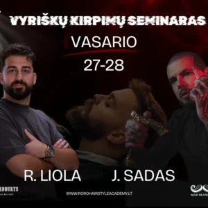 VYRIŠKŲ KIRPIMŲ SEMINARAS