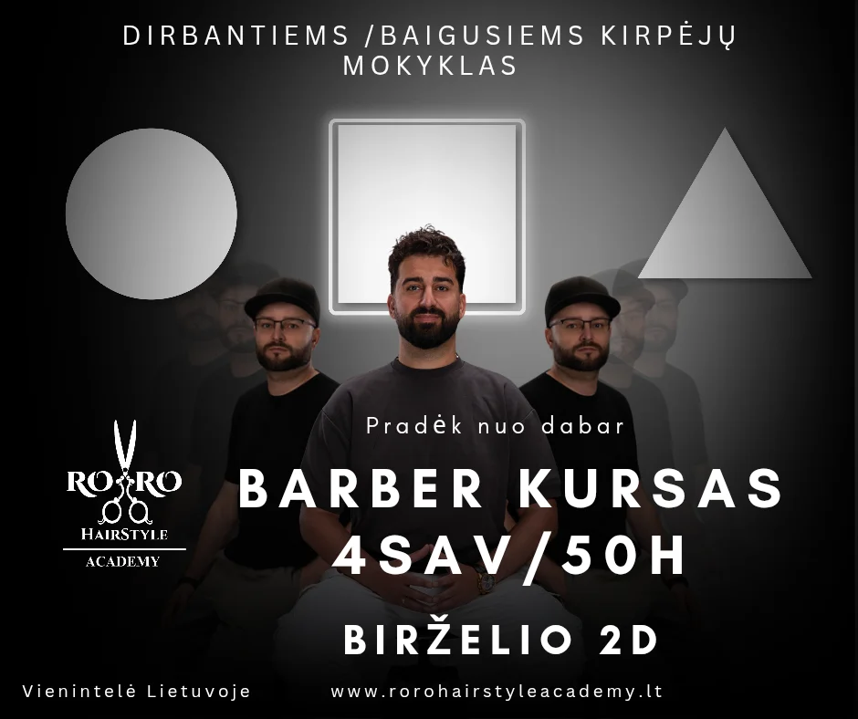 4 savaičių BARBER kursas